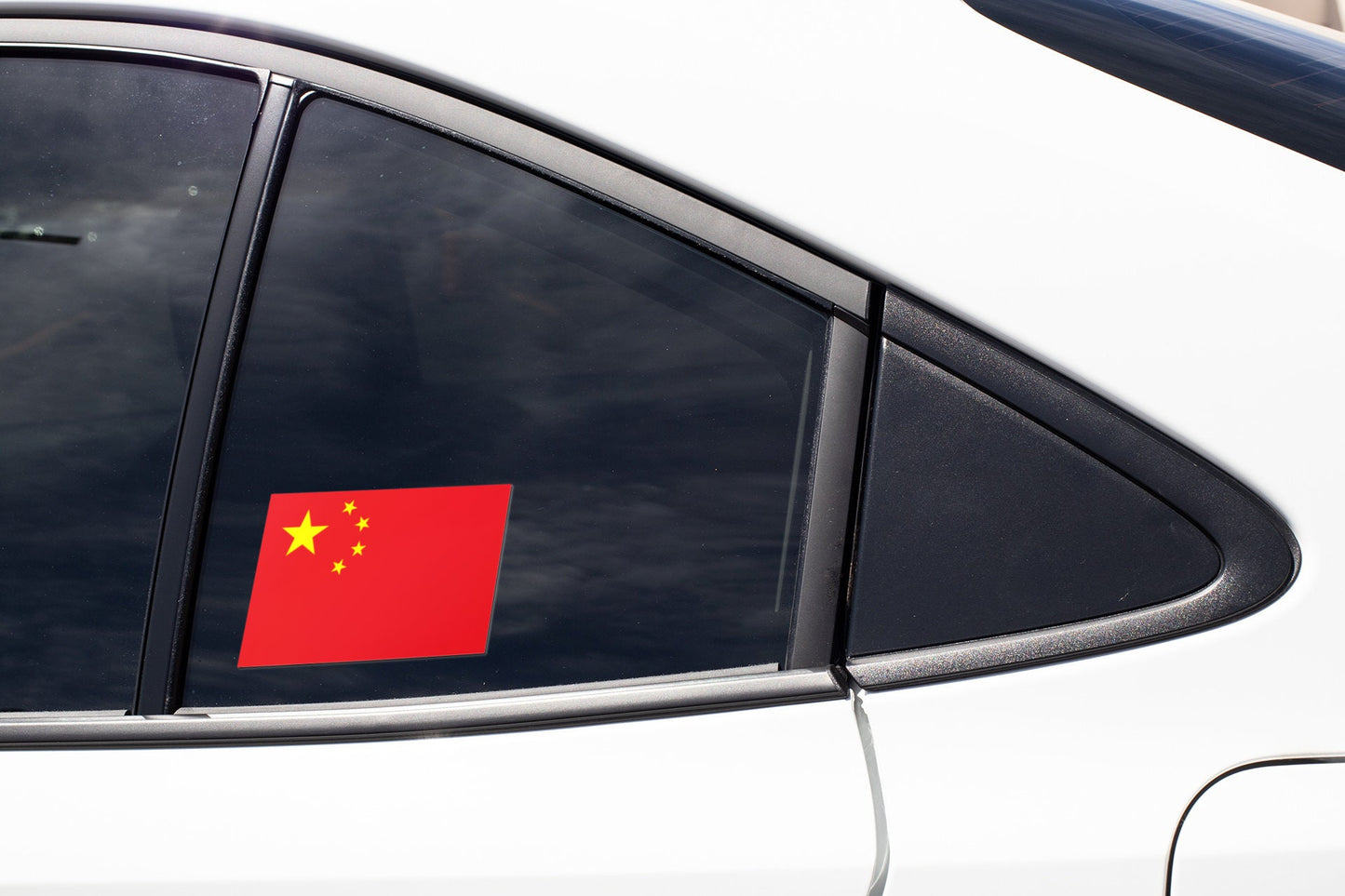 China Flag Sticker Decal / People's Republic of China / PRC / Beijing / Chinese /