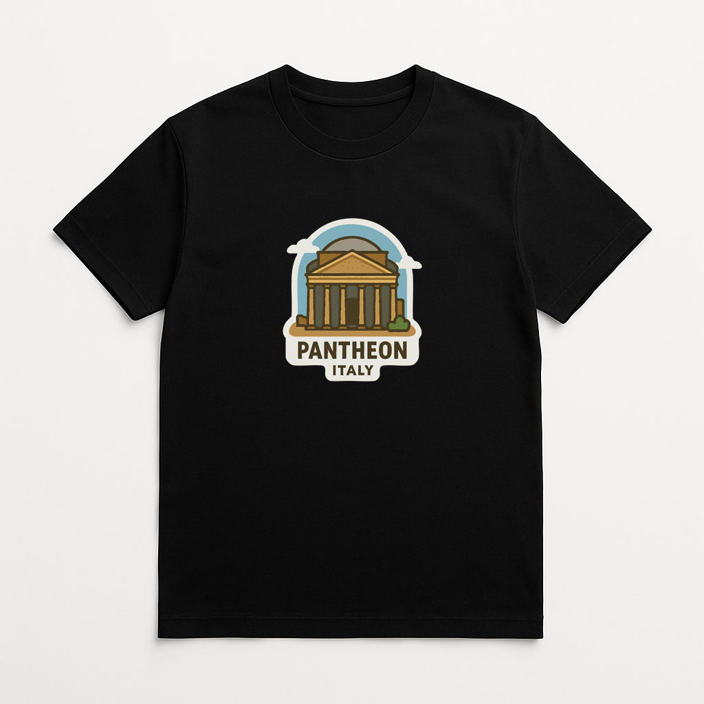Pantheon Italy Iron On Heat Transfer Vinyl HTV Die-Cut Symbolic Landmark Design