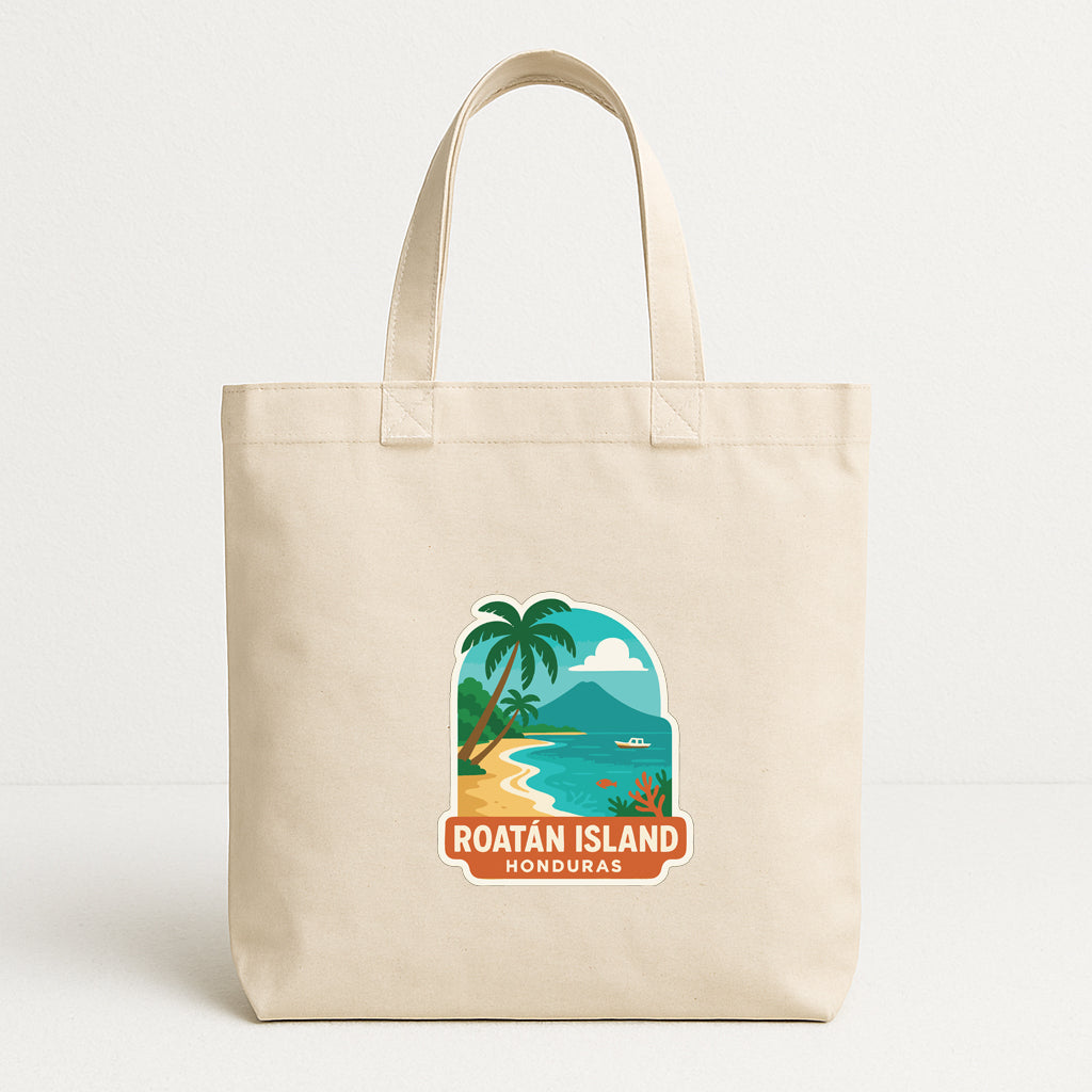 Roatán Island Honduras Iron On Heat Transfer Vinyl HTV Die-Cut Symbolic Landmark