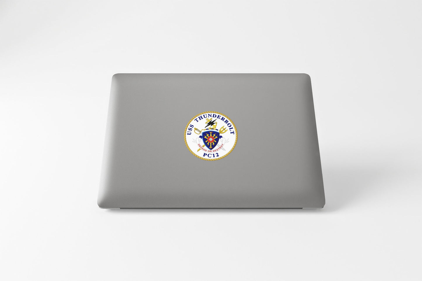 USS Thunderbolt PC-12 Badge Sticker Decal Cyclone Class Patrol boat Car Sticker Bumper Sticker for Car Emblem
