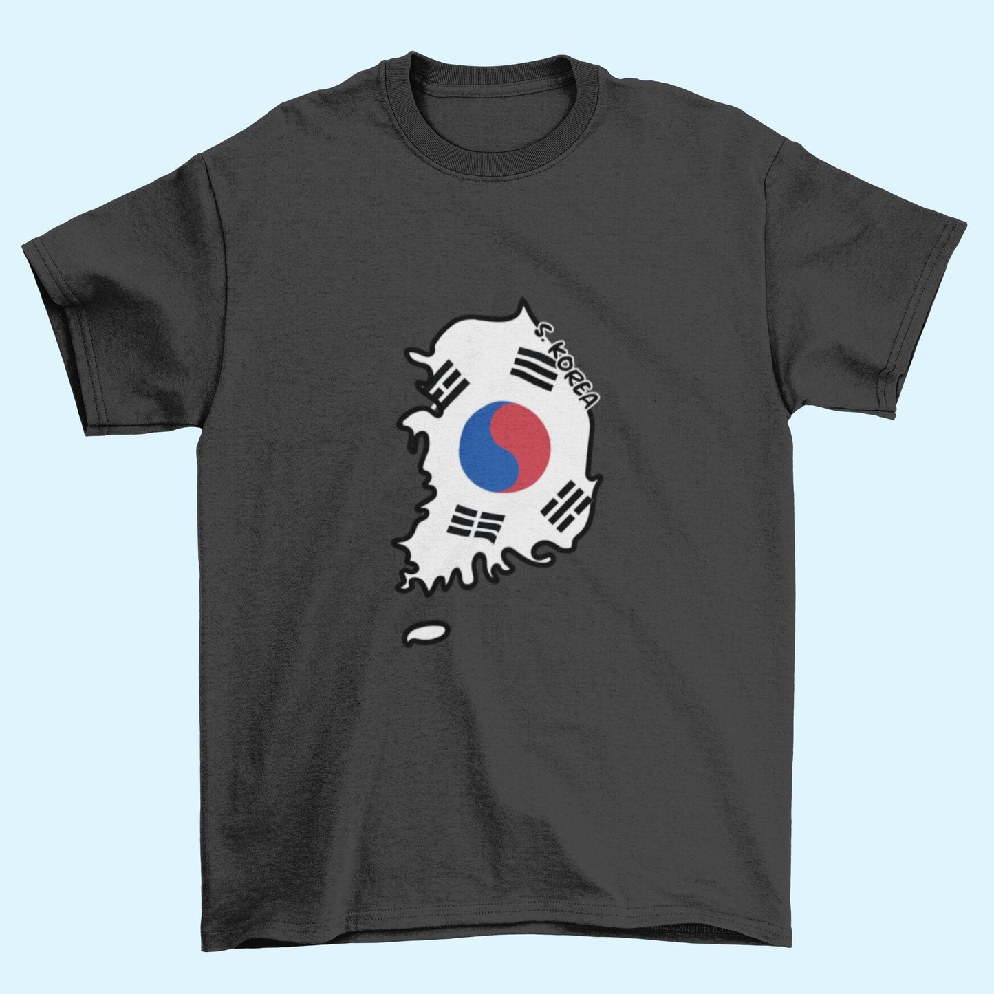 South Korea Map Iron On Heat Transfer Vinyl HTV / Republic of Korea / Seoul / Korean