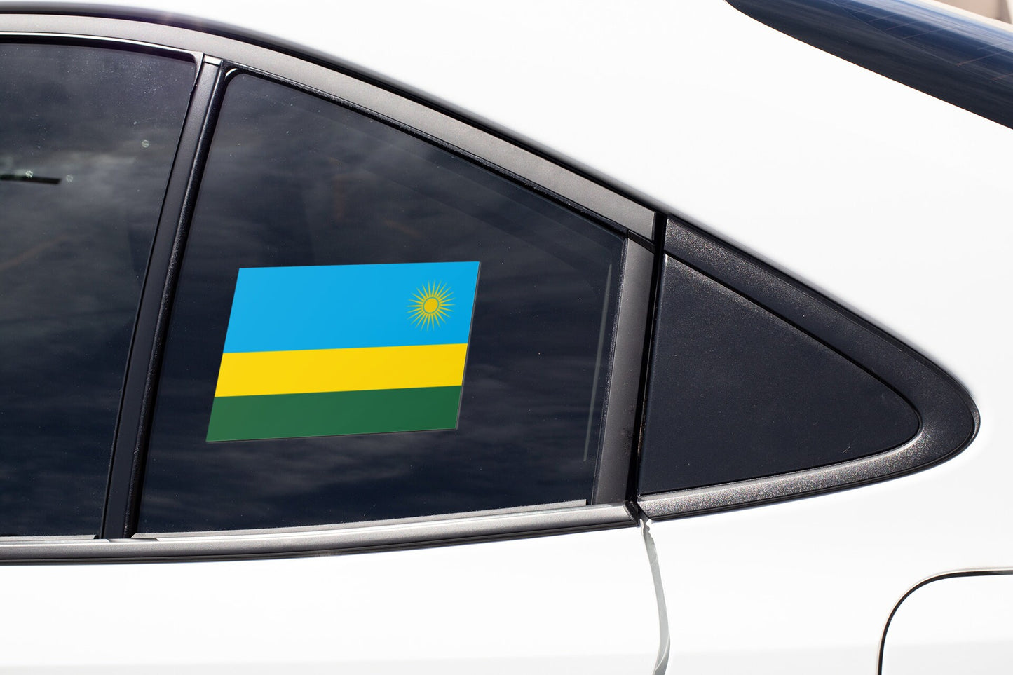 Rwanda Flag Sticker Decal