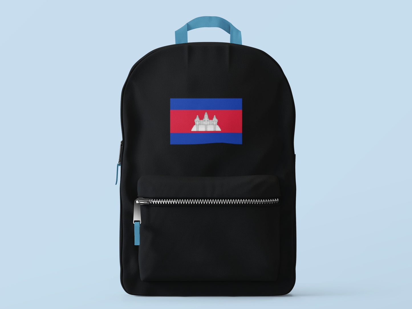 Cambodia Flag Iron On Heat Transfer Vinyl HTV / Phnom Penh / Kampuchea / Kingdom of Cambodia