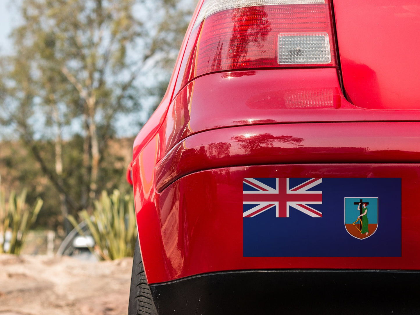 Montserrat Flag Sticker Decal