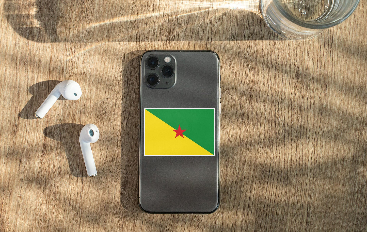 French Guiana Flag Sticker Decal