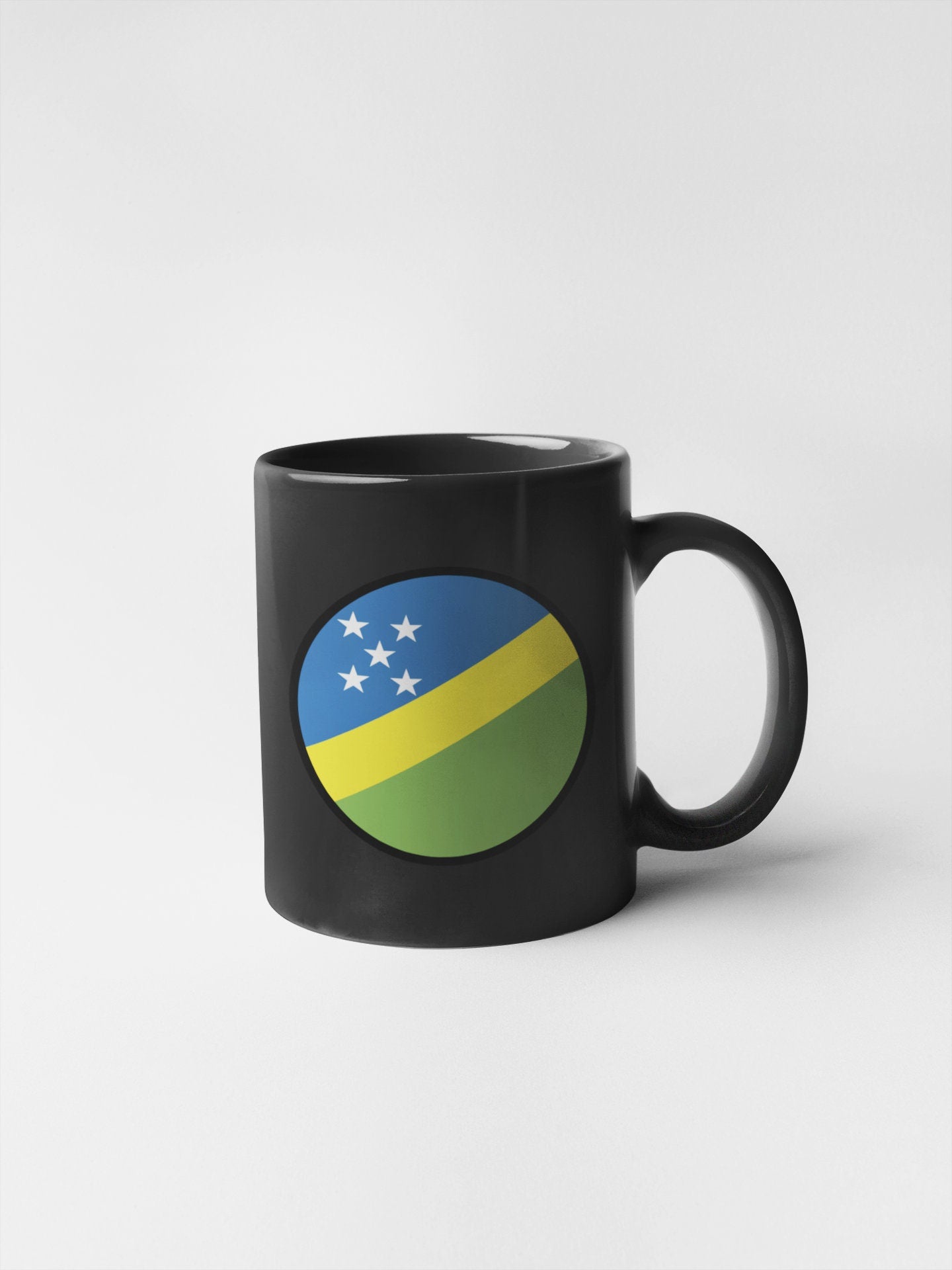 Solomon Islands Flag Circle Sticker Decal