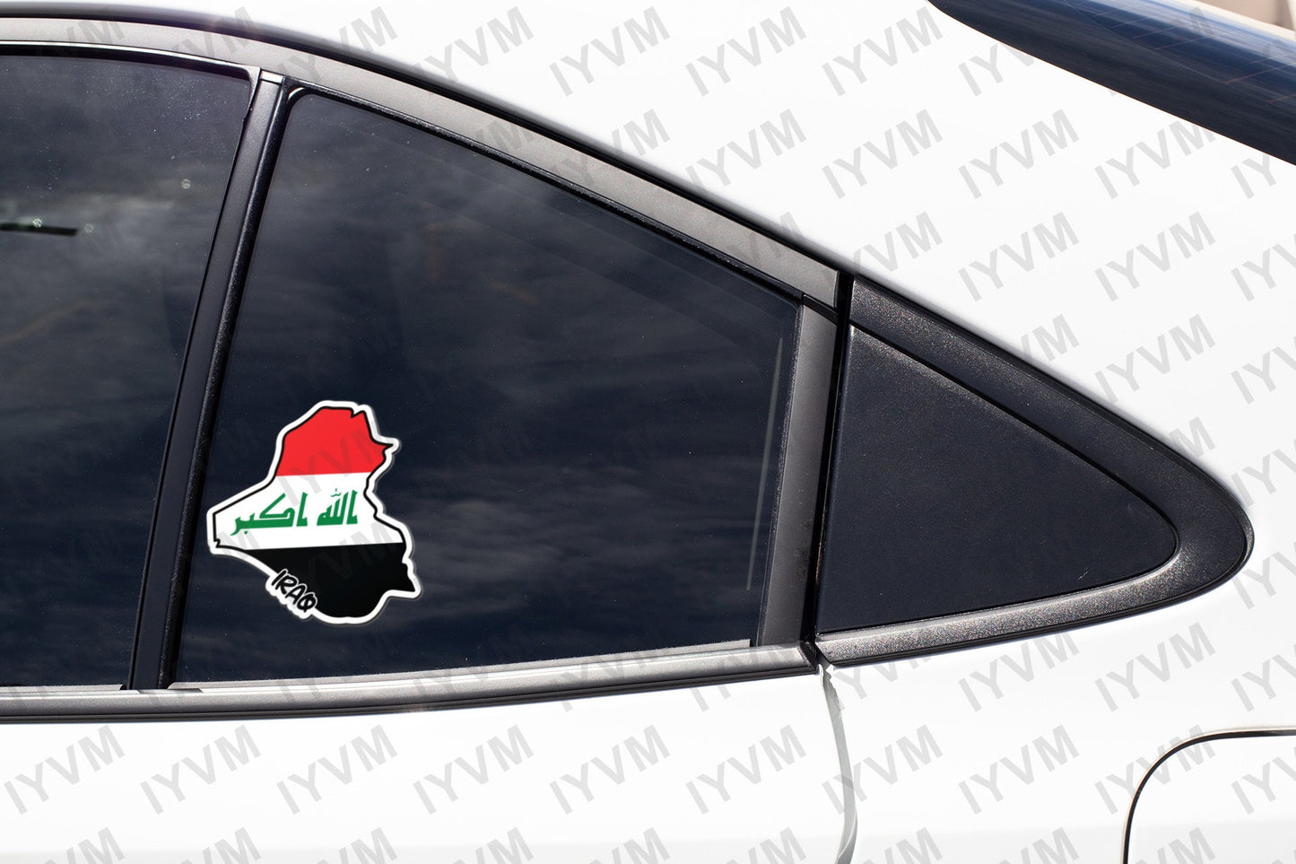 Iraq Map Flag Sticker Decal / Republic of Iraq / Baghdad / Iraqi