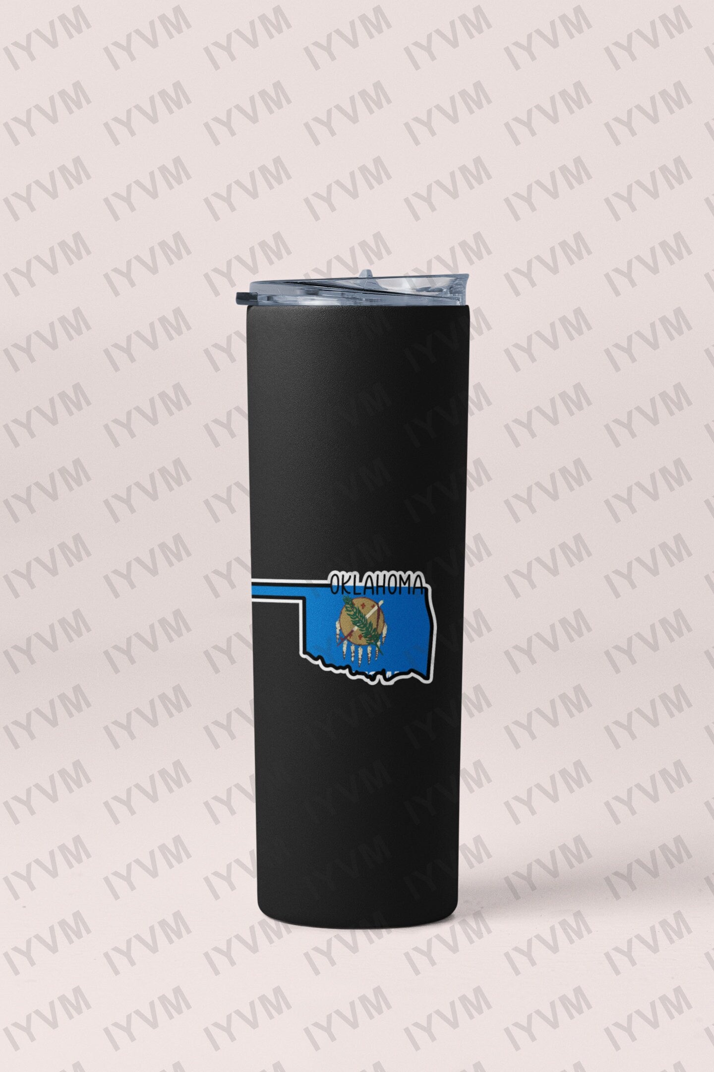 State of Oklahoma Map Flag Sticker Decal  USA Oklahoma State  Oklahoma City  The Sooner State  Native America / Land of the Red Man