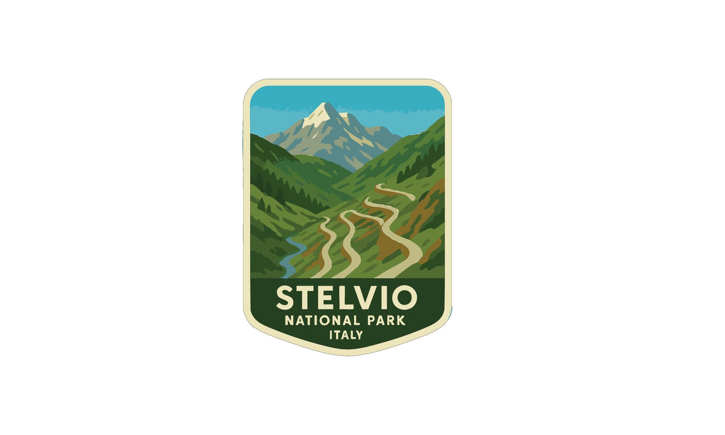 a logo for Stelvio National Park in Italy.