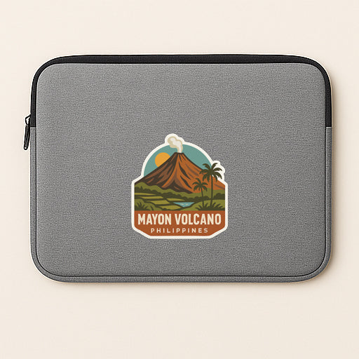 Mayon Volcano Philippines Iron On Heat Transfer Vinyl HTV Die-Cut Symbolic