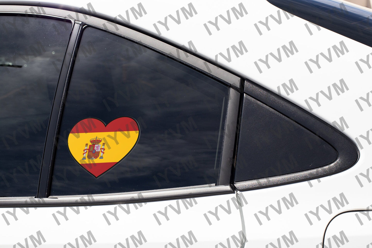 Spain Flag Heart Sticker Decal / Kingdom of Spain / Reino de España / Plus ultra / Spanish