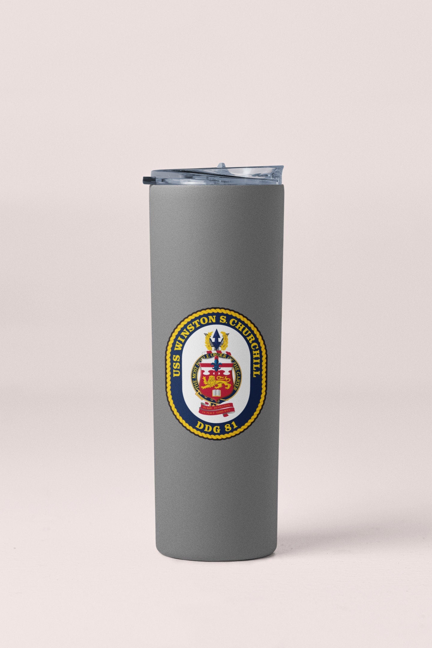 USS Winston S. Churchill DDG-81 Badge Sticker Decal Arleigh Burke Class Destroyer Car Sticker Bumper Sticker for Car Emblem