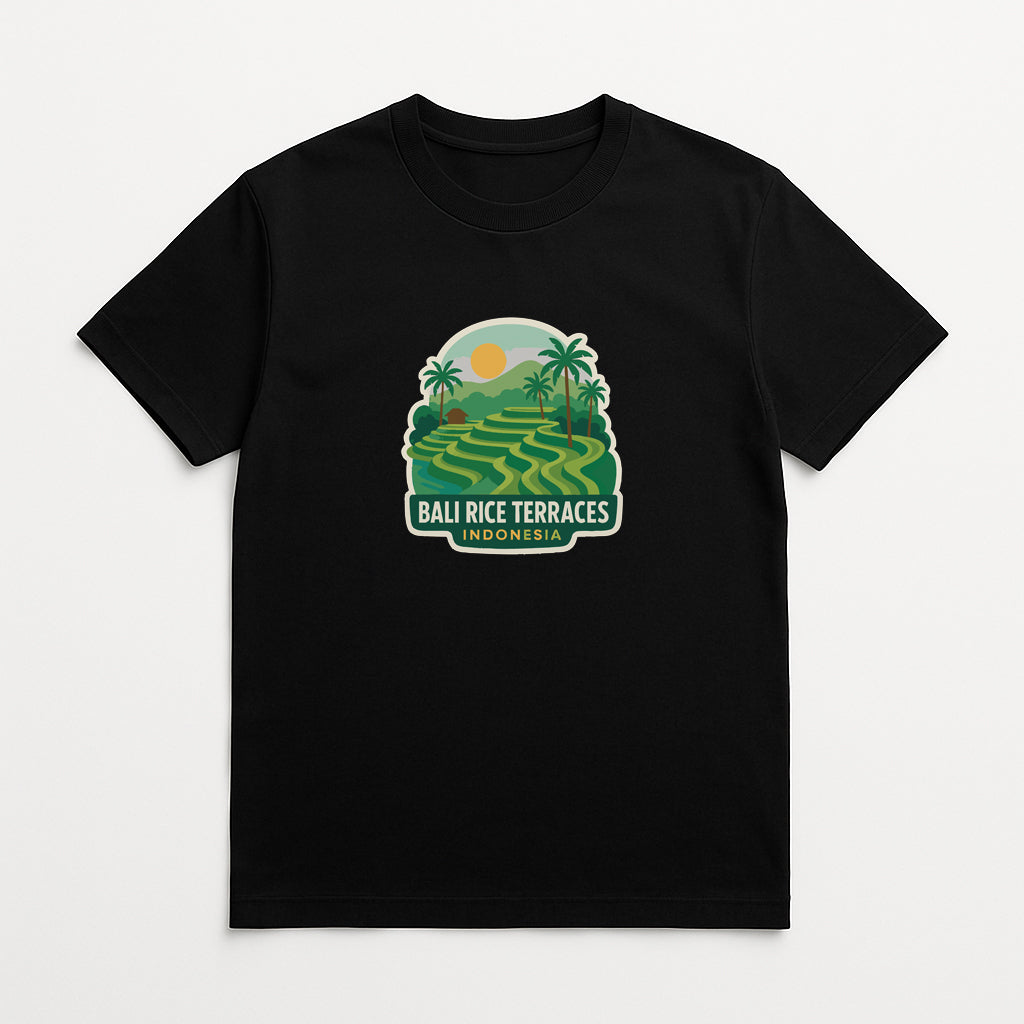 Bali Rice Terraces Indonesia Iron On Heat Transfer Vinyl HTV Die-Cut Symbolic
