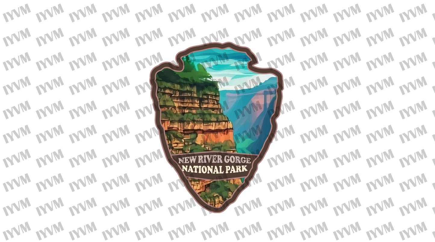 New River Gorge National Park Sticker Decal - US National Parks Series