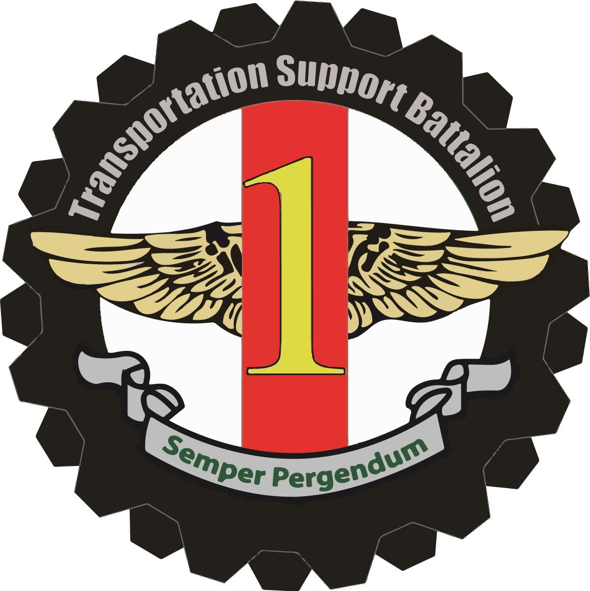 the logo for the transportation support station