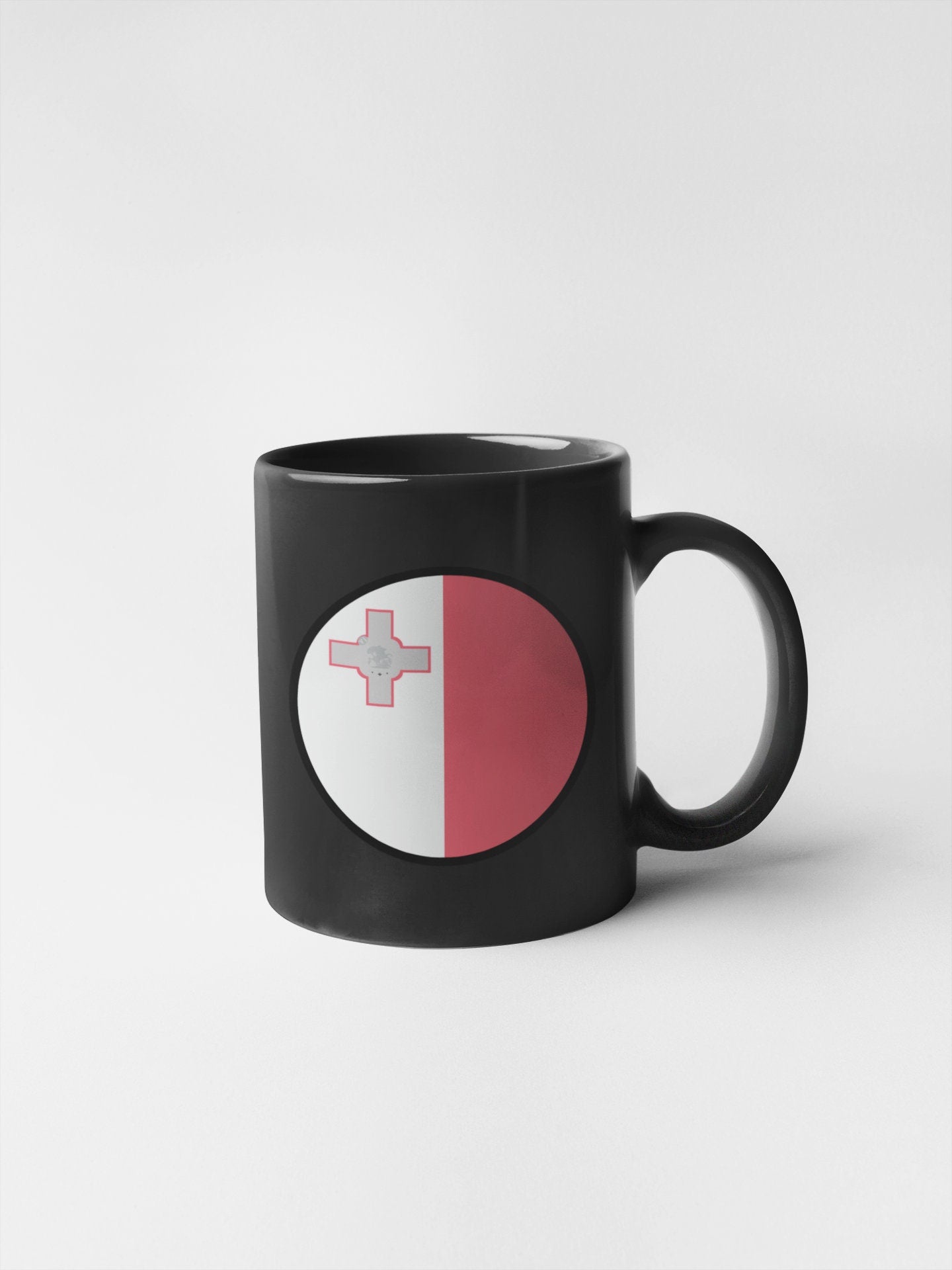 Malta Flag Circle Sticker Decal