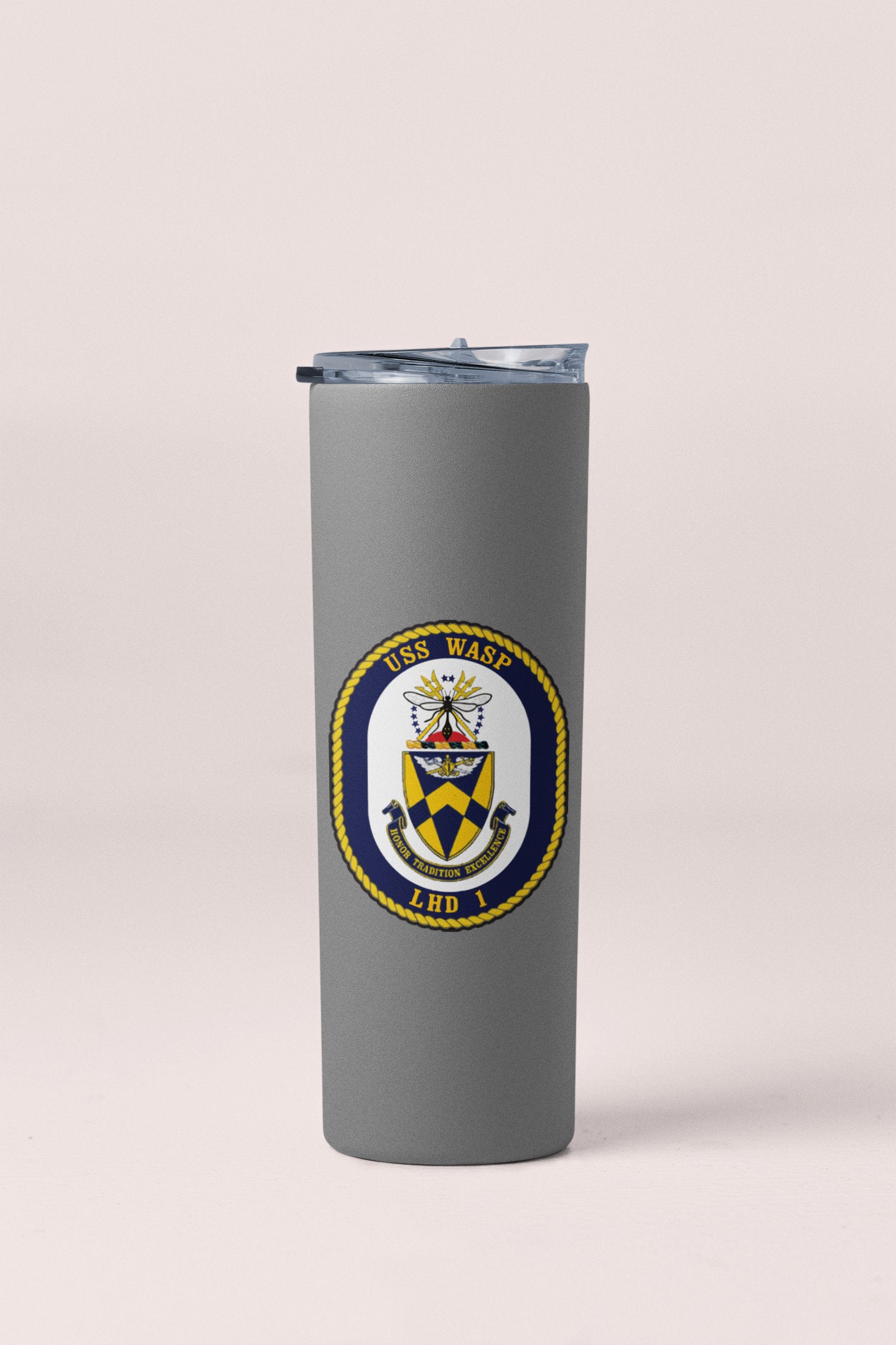 USS Wasp LHD-1 Badge Sticker Decal Wasp Class Amphibious Assault Ship Car Sticker Bumper Sticker for Car Emblem