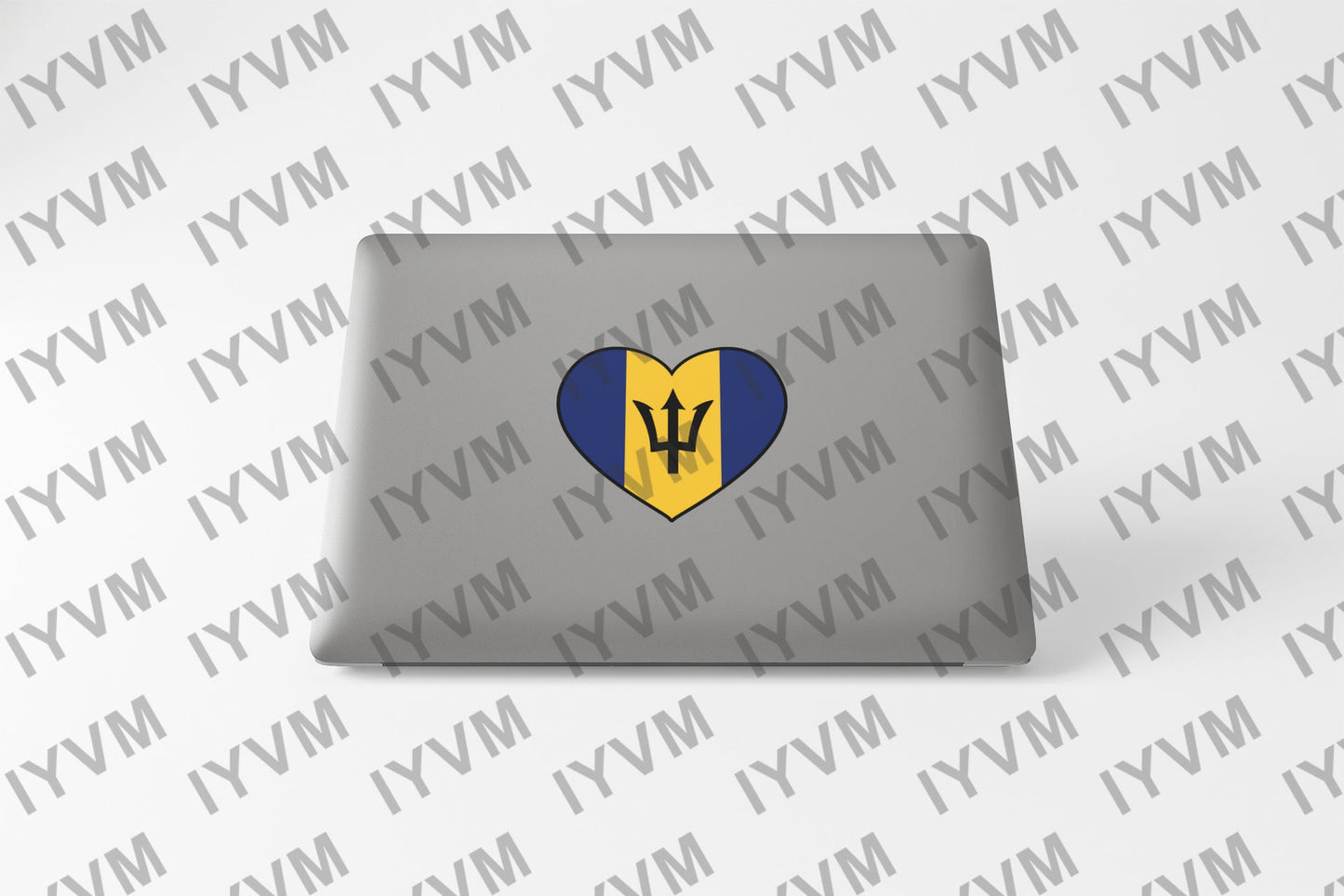 Barbados Flag Heart Sticker Decal / Bridgetown  / Pride and Industry / Barbadian Bajan