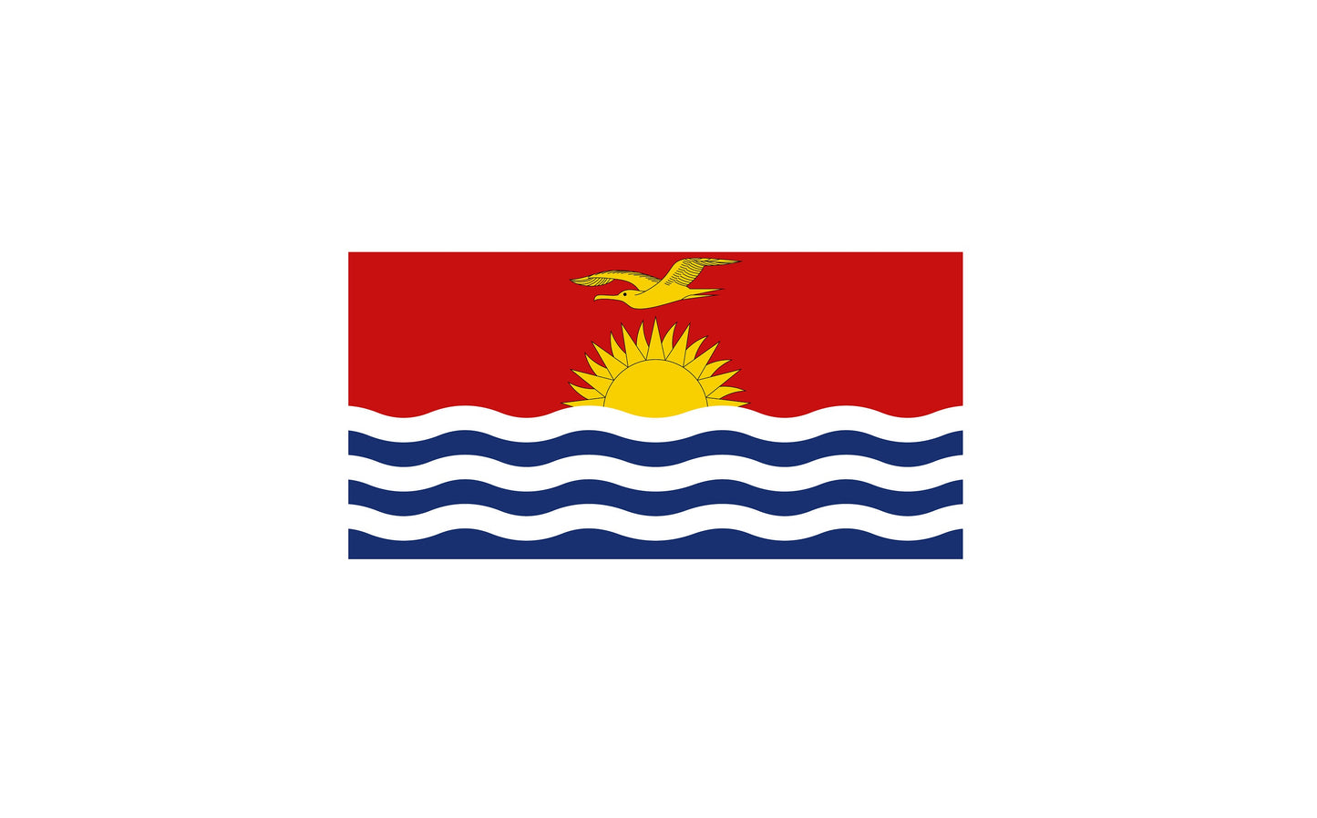 Kiribati Flag Sticker Decal