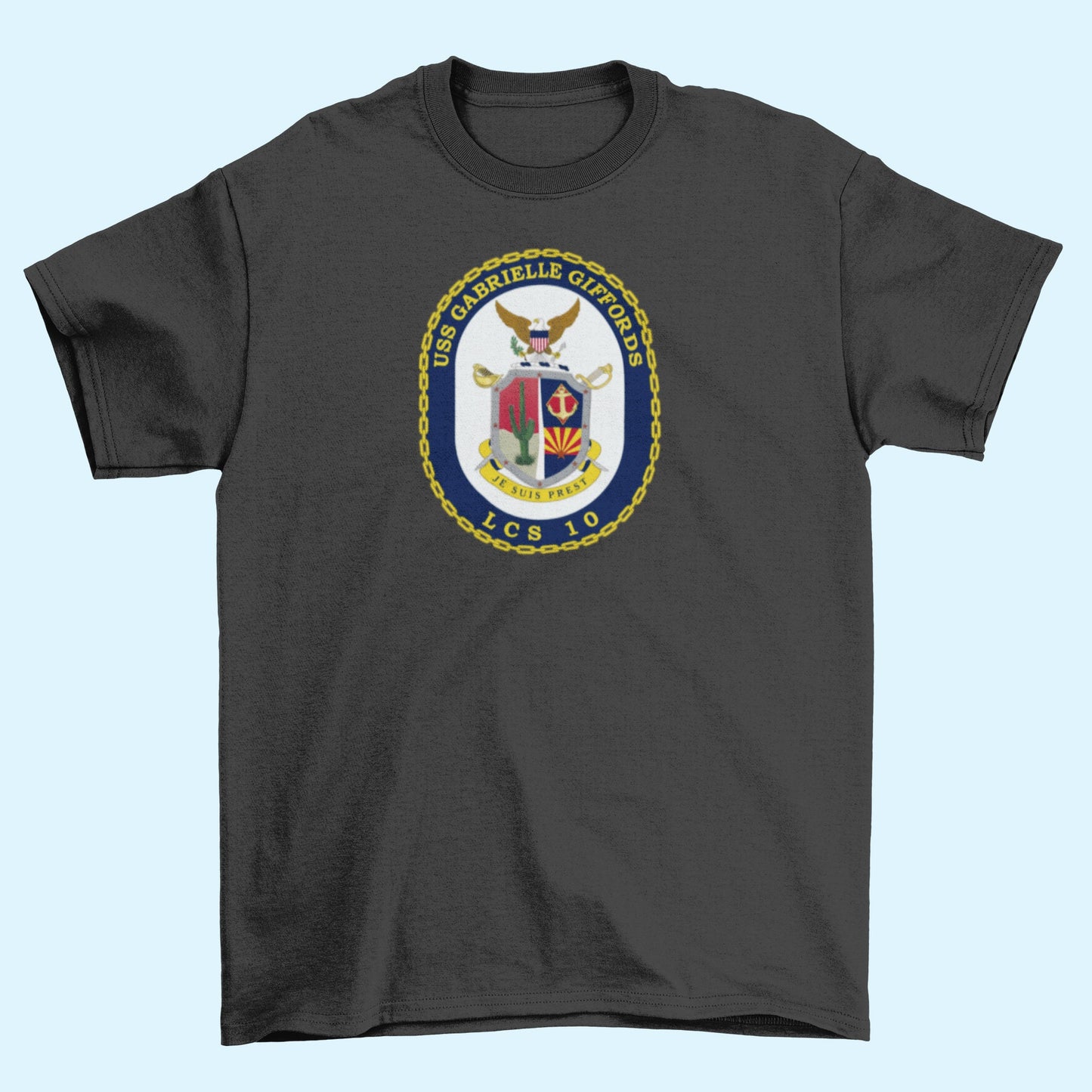 USS Gabrielle Giffords LCS-10 Badge Iron On Heat Transfer Vinyl HTV Independence Class Littoral combat ship