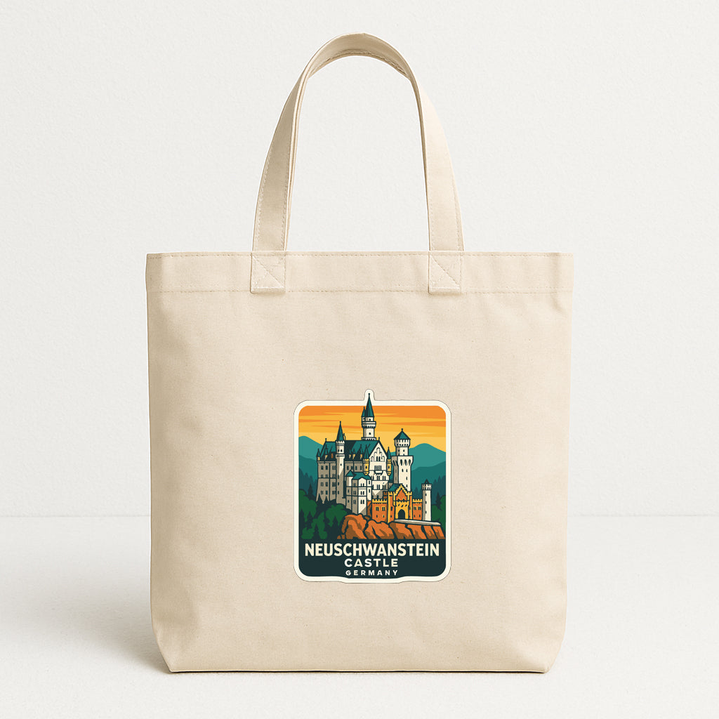 Neuschwanstein Castle Germany Iron On Heat Transfer Vinyl HTV Die-Cut Symbolic