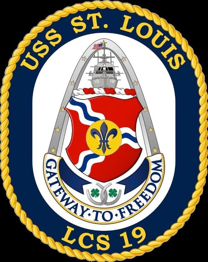 USS St. Louis LCS-19 Badge Iron On Heat Transfer Vinyl HTV Freedom Class Littoral combat ship