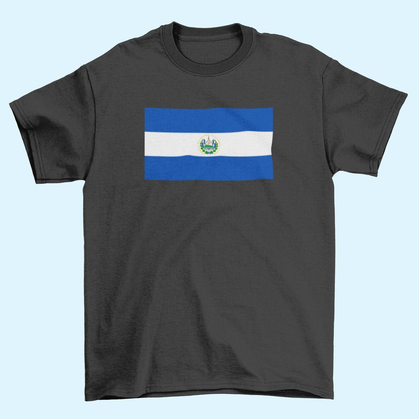 El Salvador Flag Iron On Heat Transfer Vinyl HTV / Republic of El Salvador / Dios, Unión, Libertad / San Salvador / Salvadoran Salvadorian