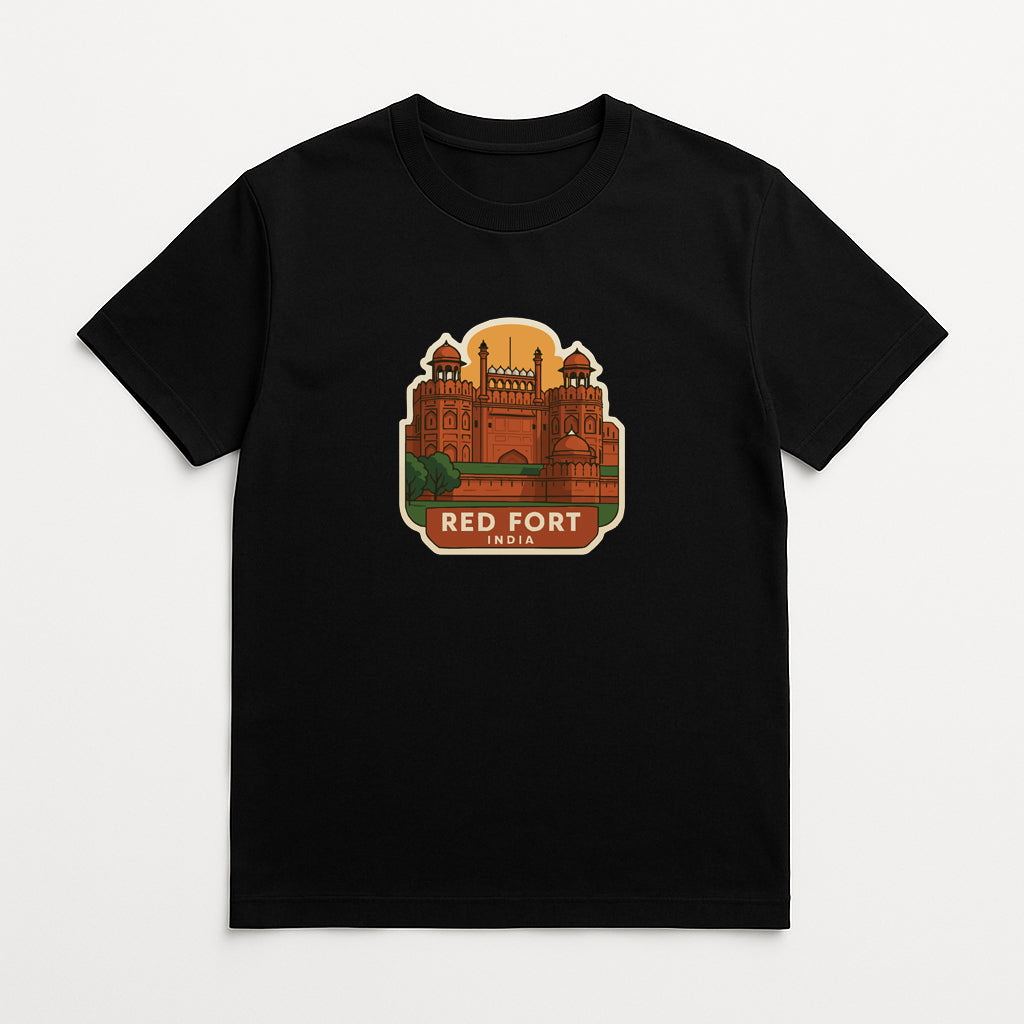 Red Fort India Iron On Heat Transfer Vinyl HTV Die-Cut Symbolic Landmark Design