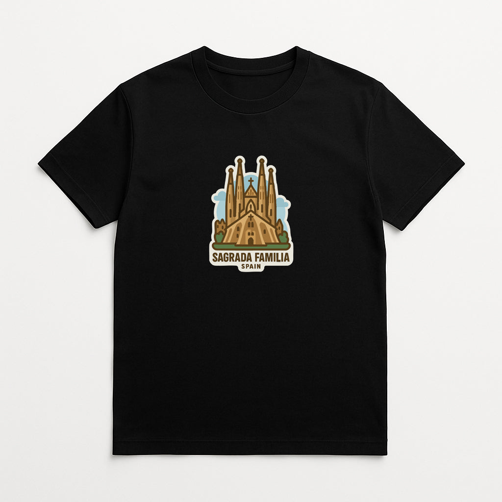 Sagrada Familia Spain Iron On Heat Transfer Vinyl HTV Die-Cut Symbolic Landmark