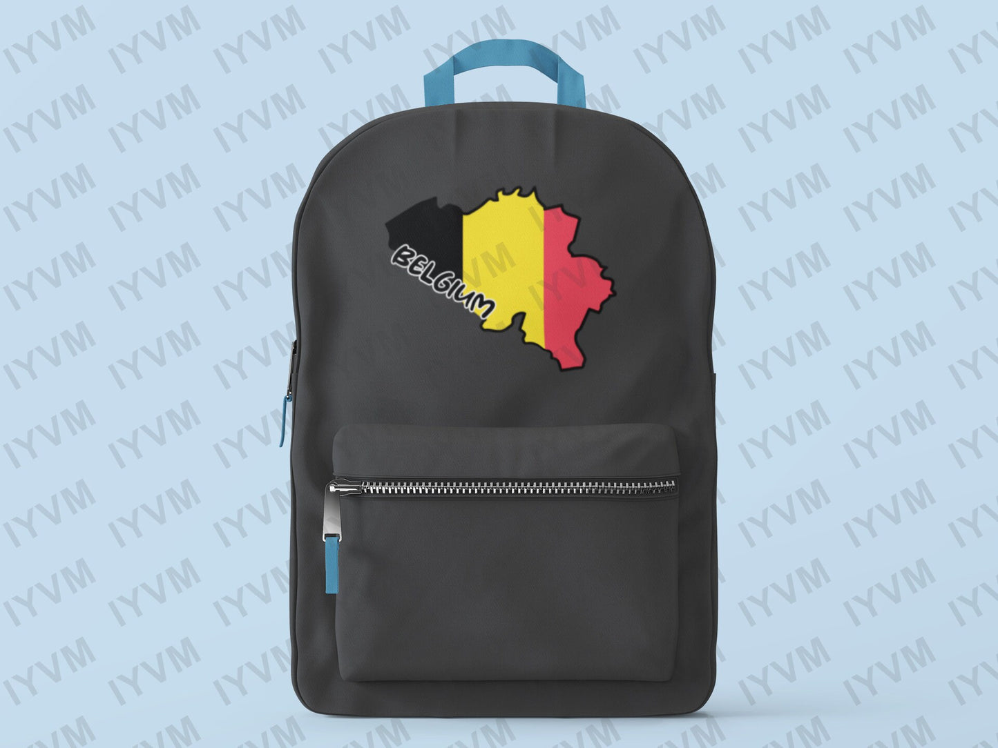Belgium Map Iron On Heat Transfer Vinyl HTV / Brussels / Eendracht maakt macht / L'union fait la force / Einigkeit macht stark / Belgian
