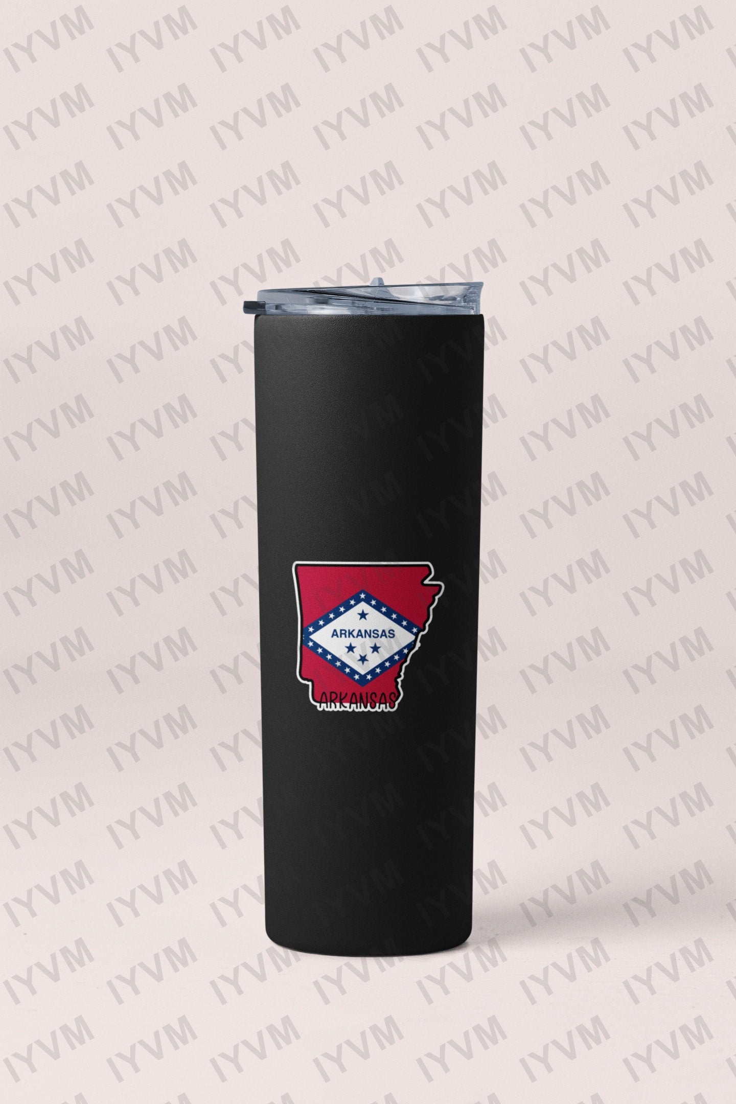 State of Arkansas Map Flag Sticker Decal  USA Arkansas State  Little Rock  The Natural State  Bear State  Bowie State / Hot Springs State