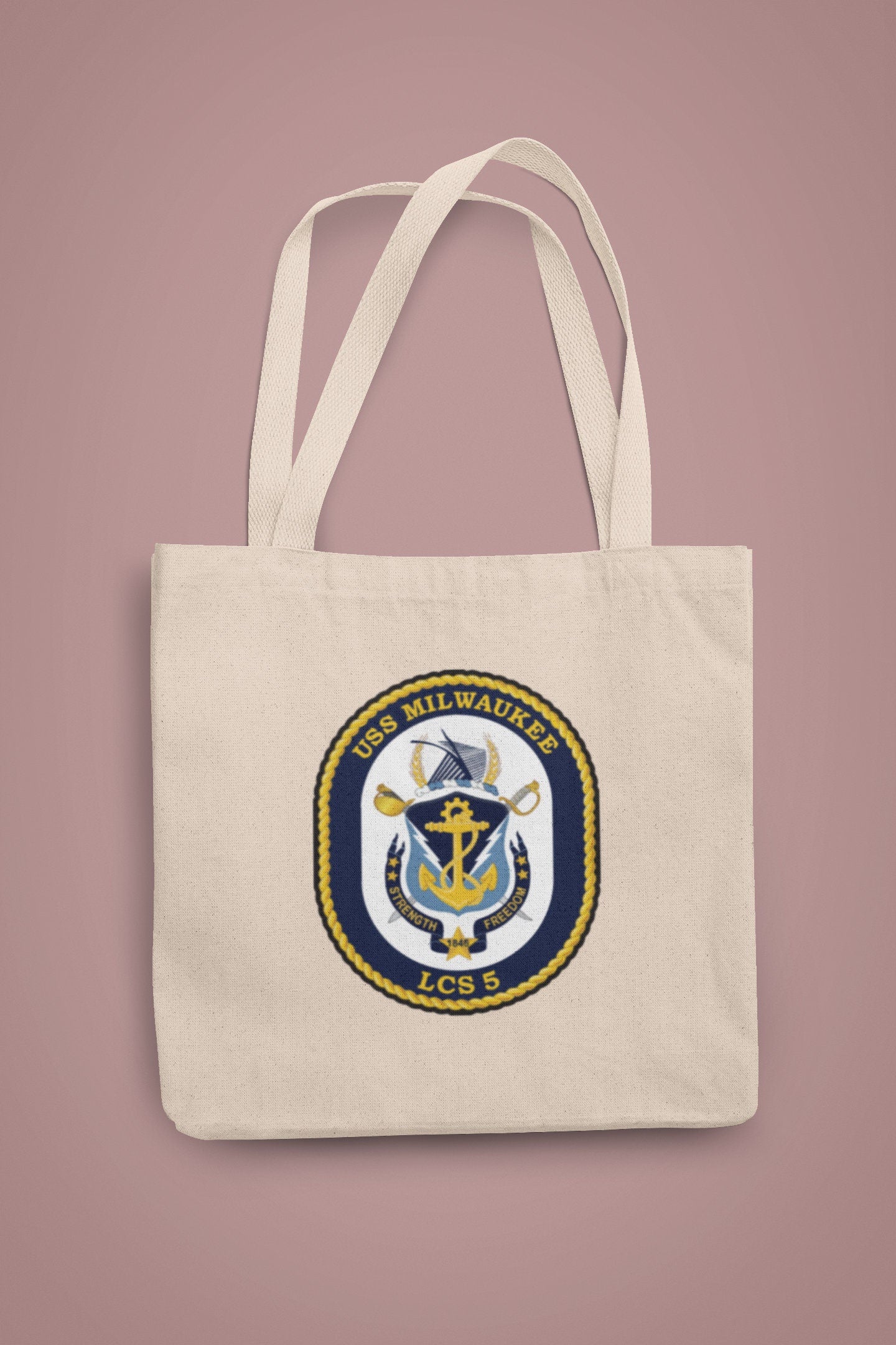USS Milwaukee LCS-5 Badge Iron On Heat Transfer Vinyl HTV Freedom Class Littoral Combat Ship