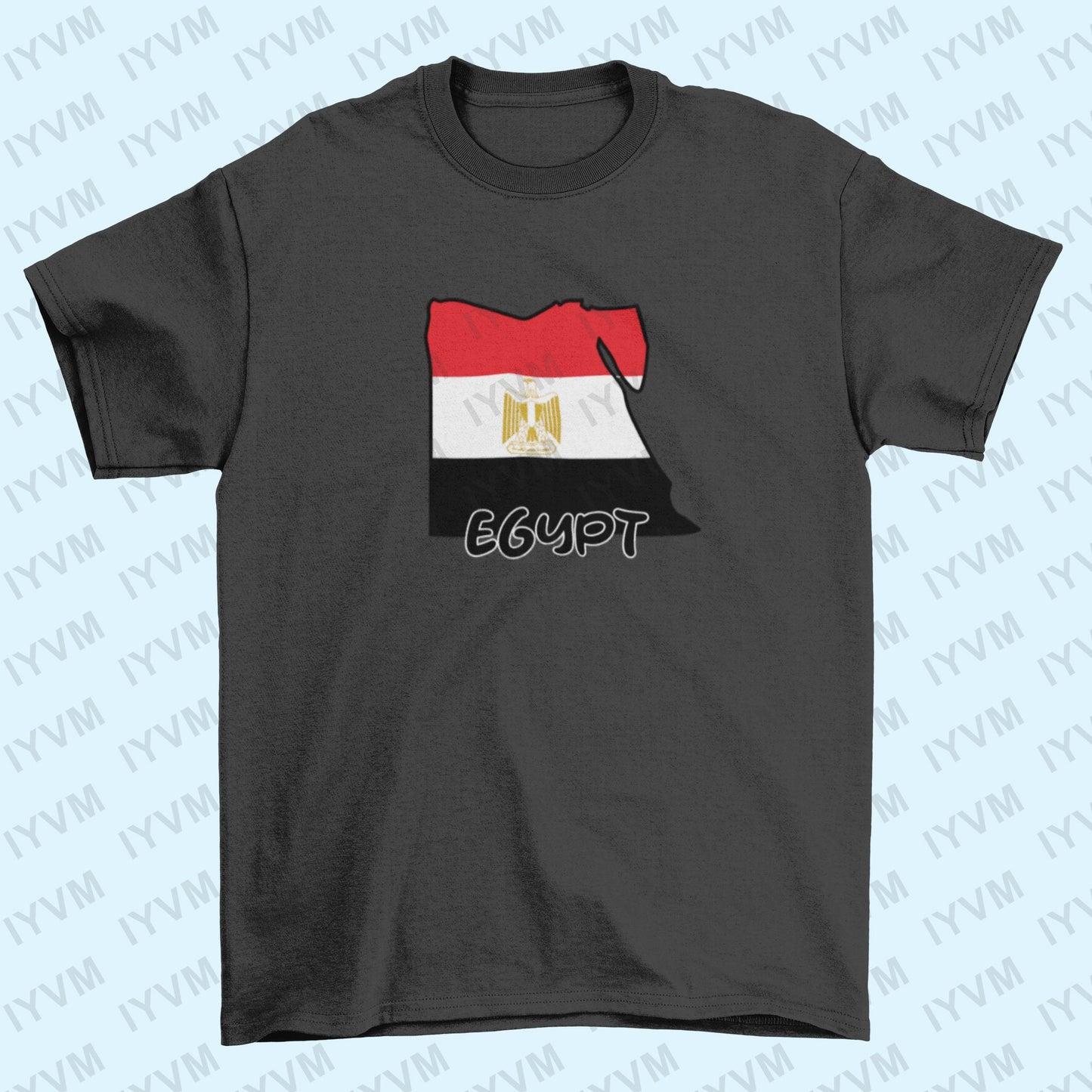Egypt Map Iron On Heat Transfer Vinyl HTV / Arab Republic of Egypt / Cairo / Egyptian