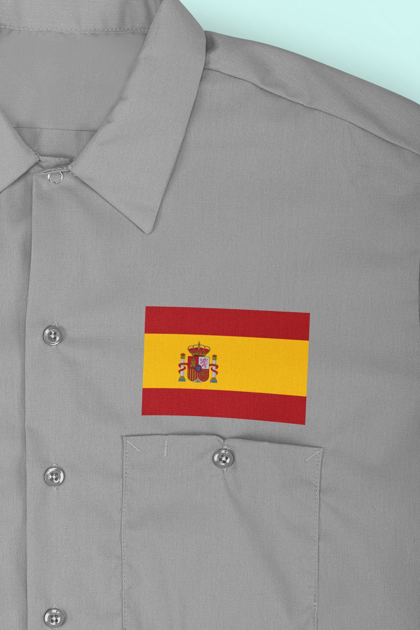 Spain Flag Iron On Heat Transfer Vinyl HTV / Kingdom of Spain / Reino de España / Plus ultra / Spanish