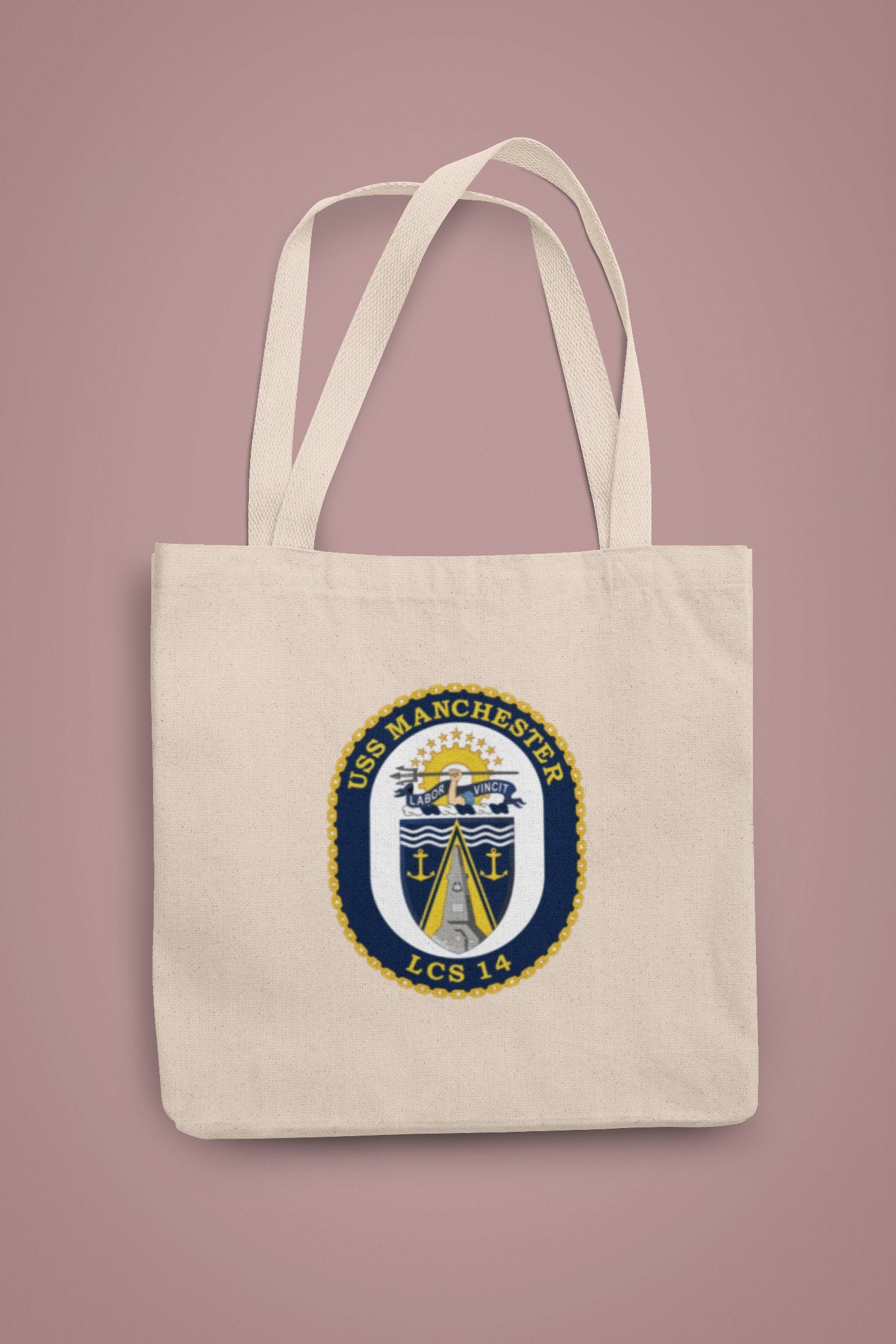 USS Manchester LCS-14 Badge Iron On Heat Transfer Vinyl HTV Independence Class Littoral combat ship