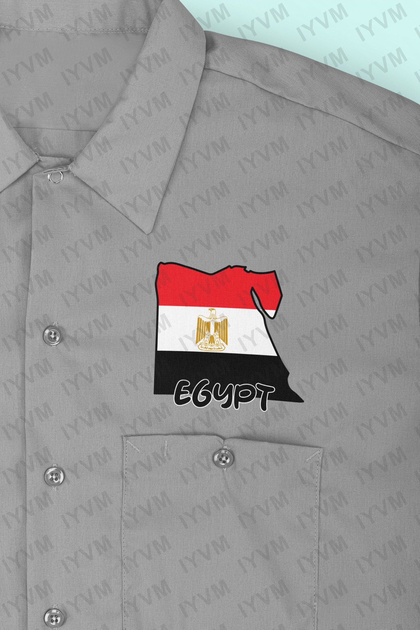 Egypt Map Iron On Heat Transfer Vinyl HTV / Arab Republic of Egypt / Cairo / Egyptian