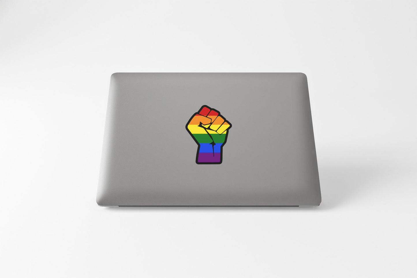 Rainbow Resist Fist Sticker Decal Pride Flag LGBTQ Gay Lesbian Community Pride Diversity Rights Equality
