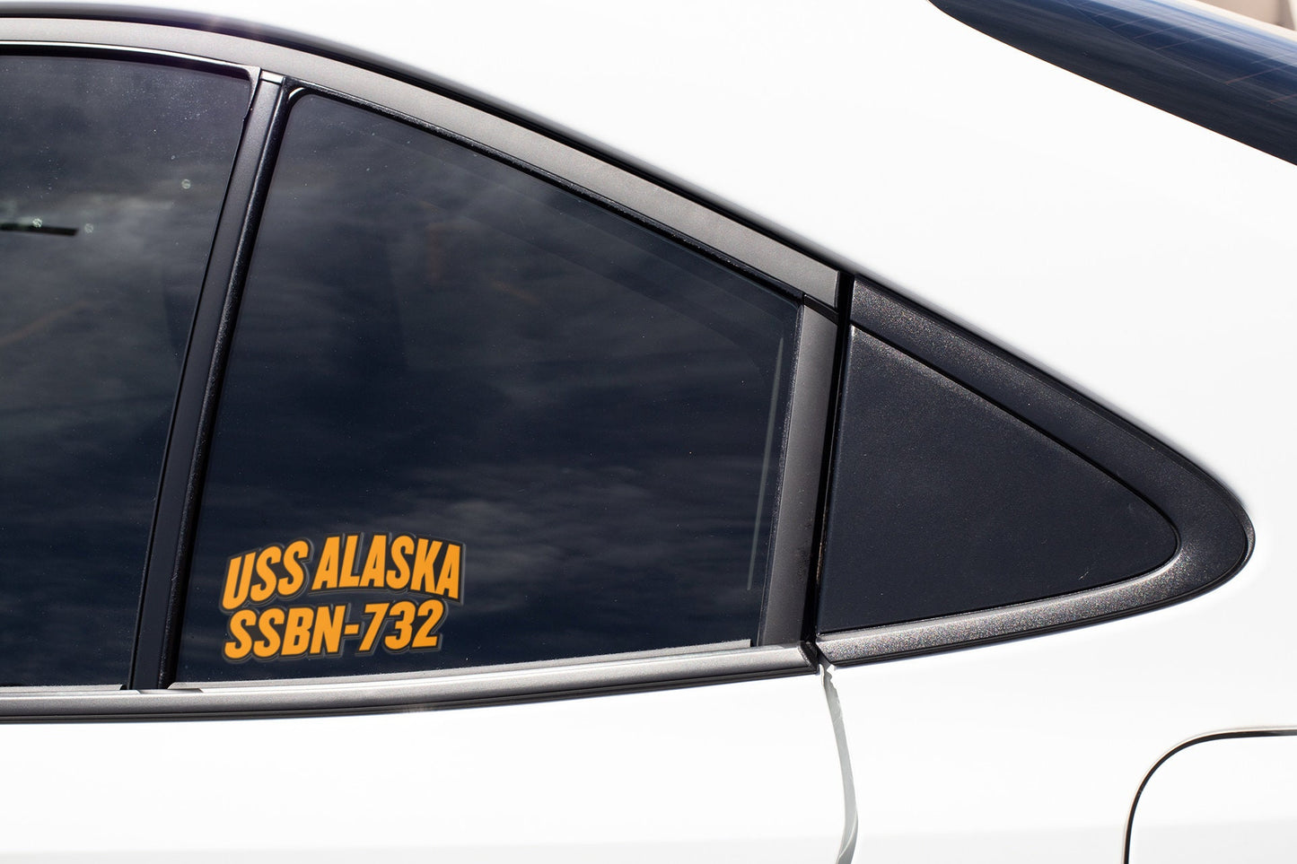 USS Alaska SSBN-732 Submarine Vinyl Sticker Decal