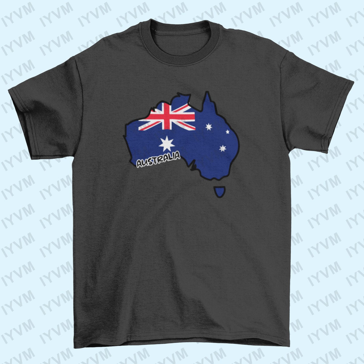 Australia Map Iron On Heat Transfer Vinyl HTV / Canberra / Australian