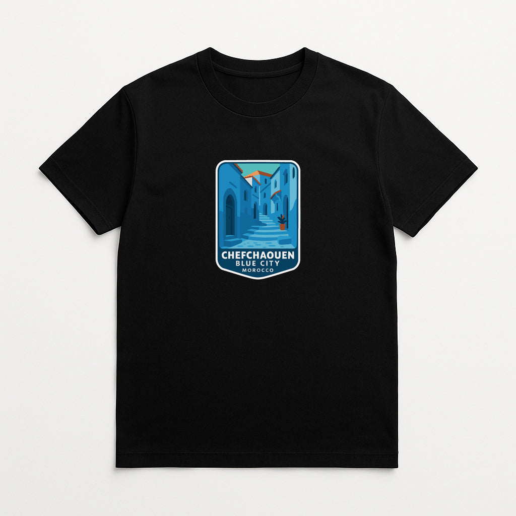 Chefchaouen Blue City Morocco Iron On Heat Transfer Vinyl HTV Die-Cut Symbolic