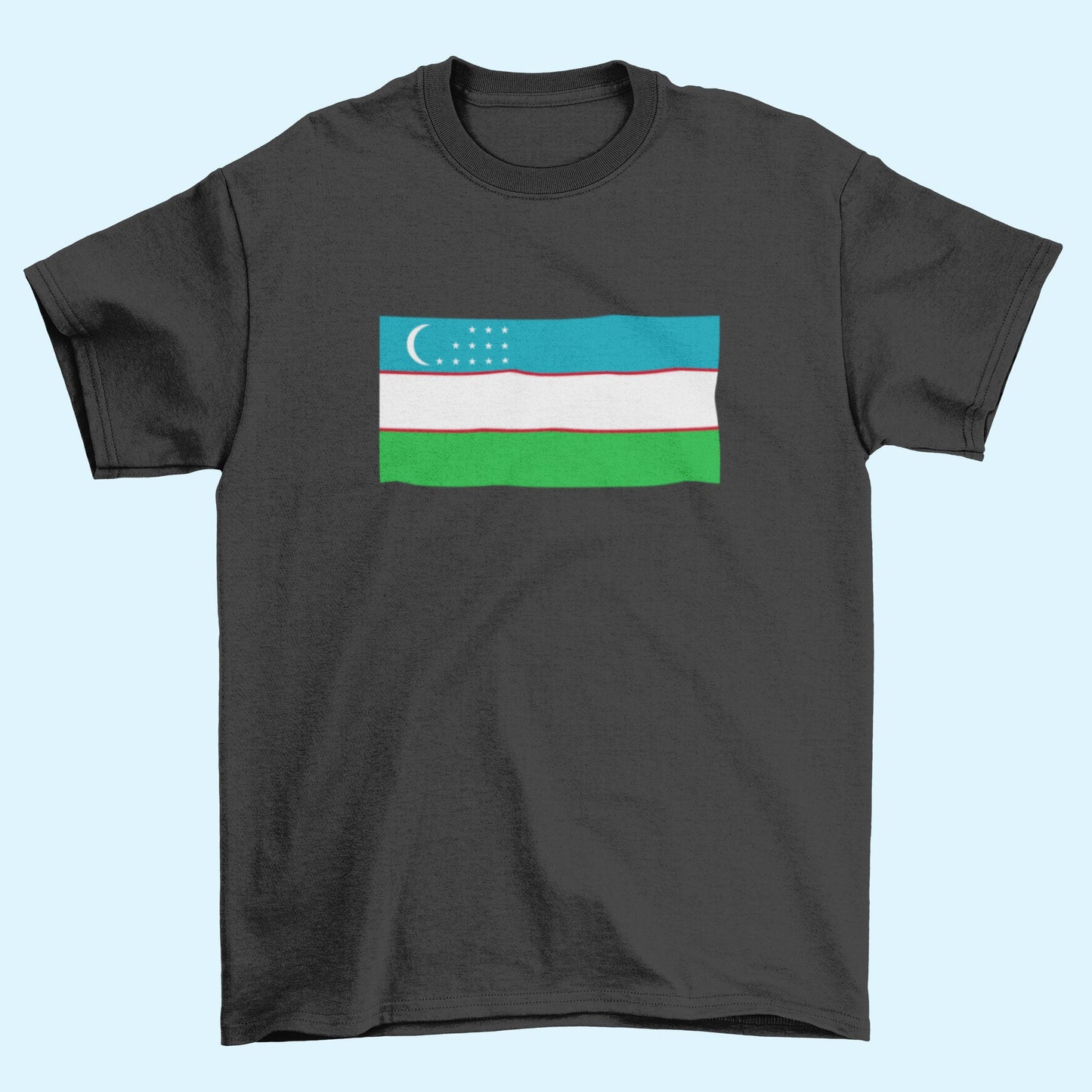 Uzbekistan Flag Iron On Heat Transfer Vinyl HTV / Republic of Uzbekistan / Tashkent / Uzbek / Uzbekistani