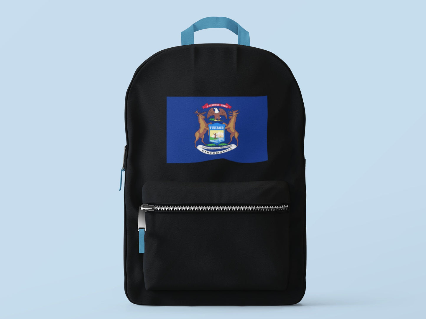 State of Michigan Flag Iron On Heat Transfer Vinyl HTV Michigan State Lansing The Great Lakes State