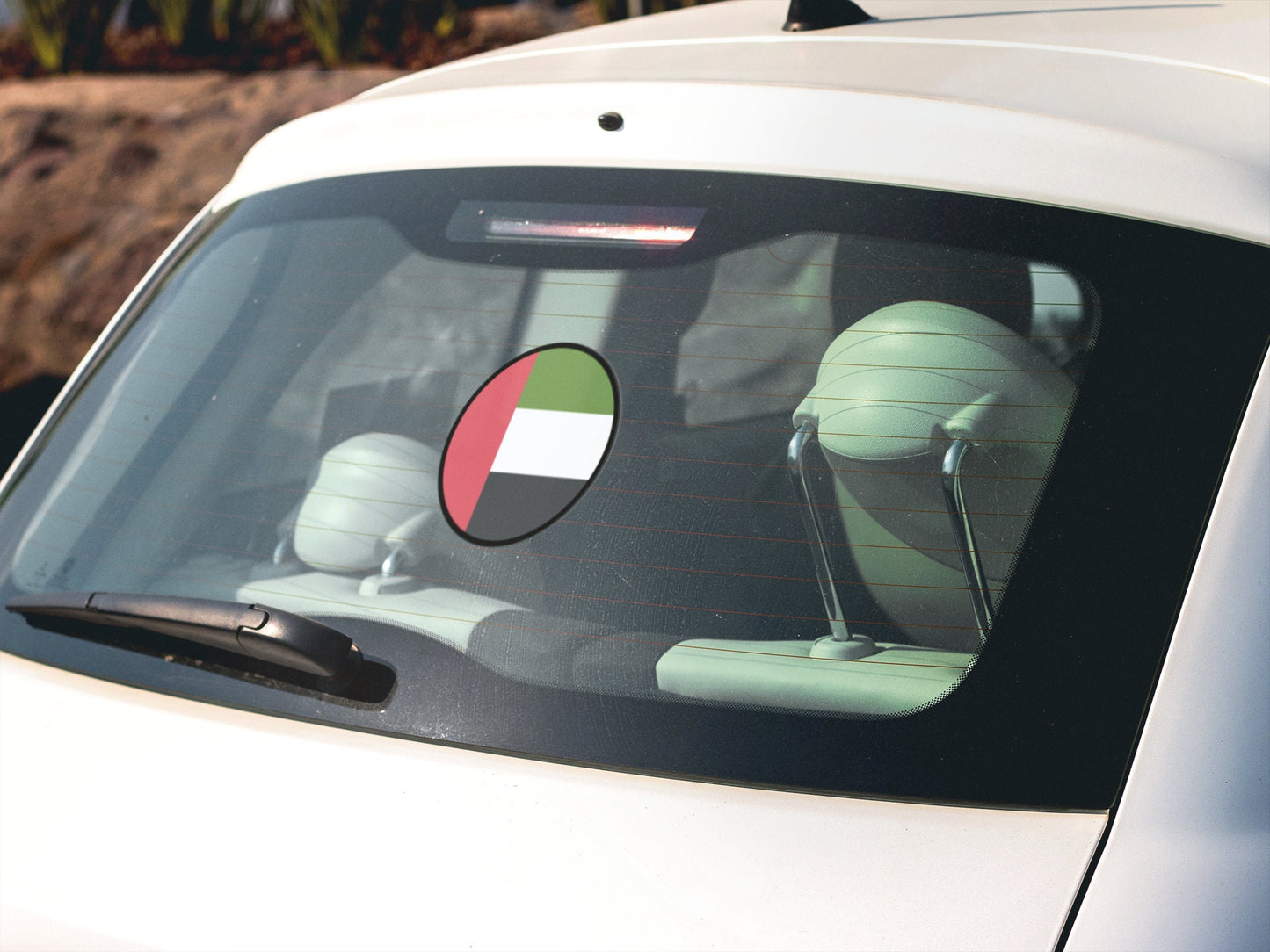 United Arab Emirates Flag Circle Sticker Decal