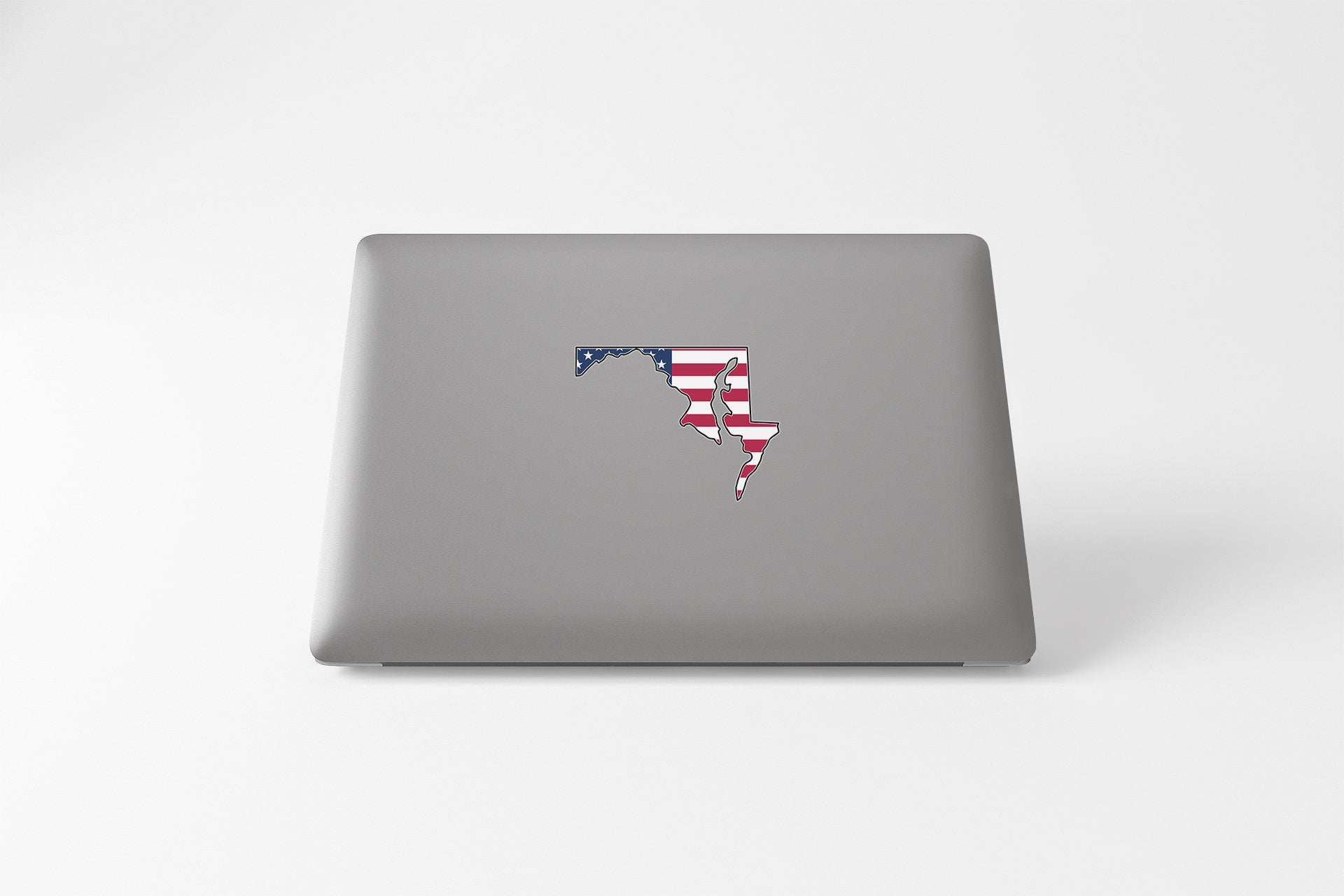 a laptop with a picture of the state of florida on it