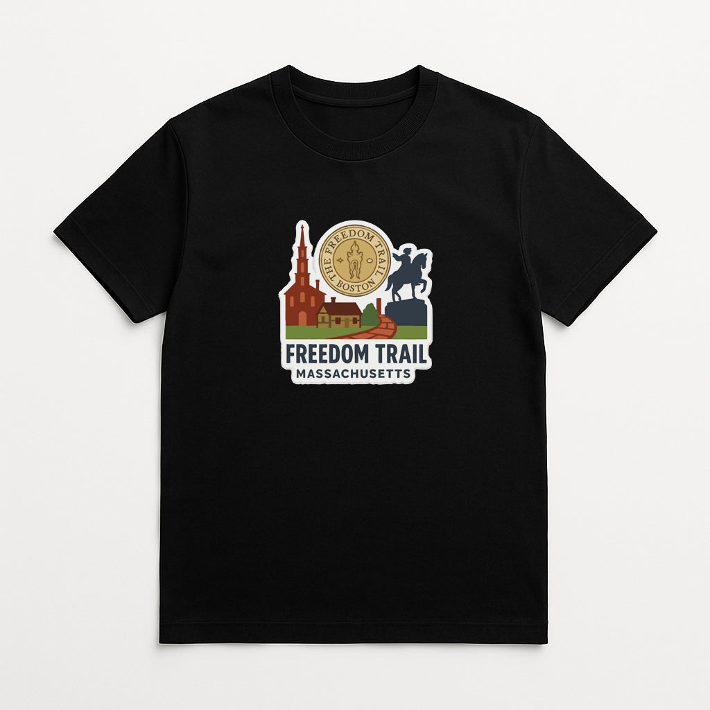 Freedom Trail Massachusetts Iron On Heat Transfer Vinyl HTV Die-Cut Symbolic
