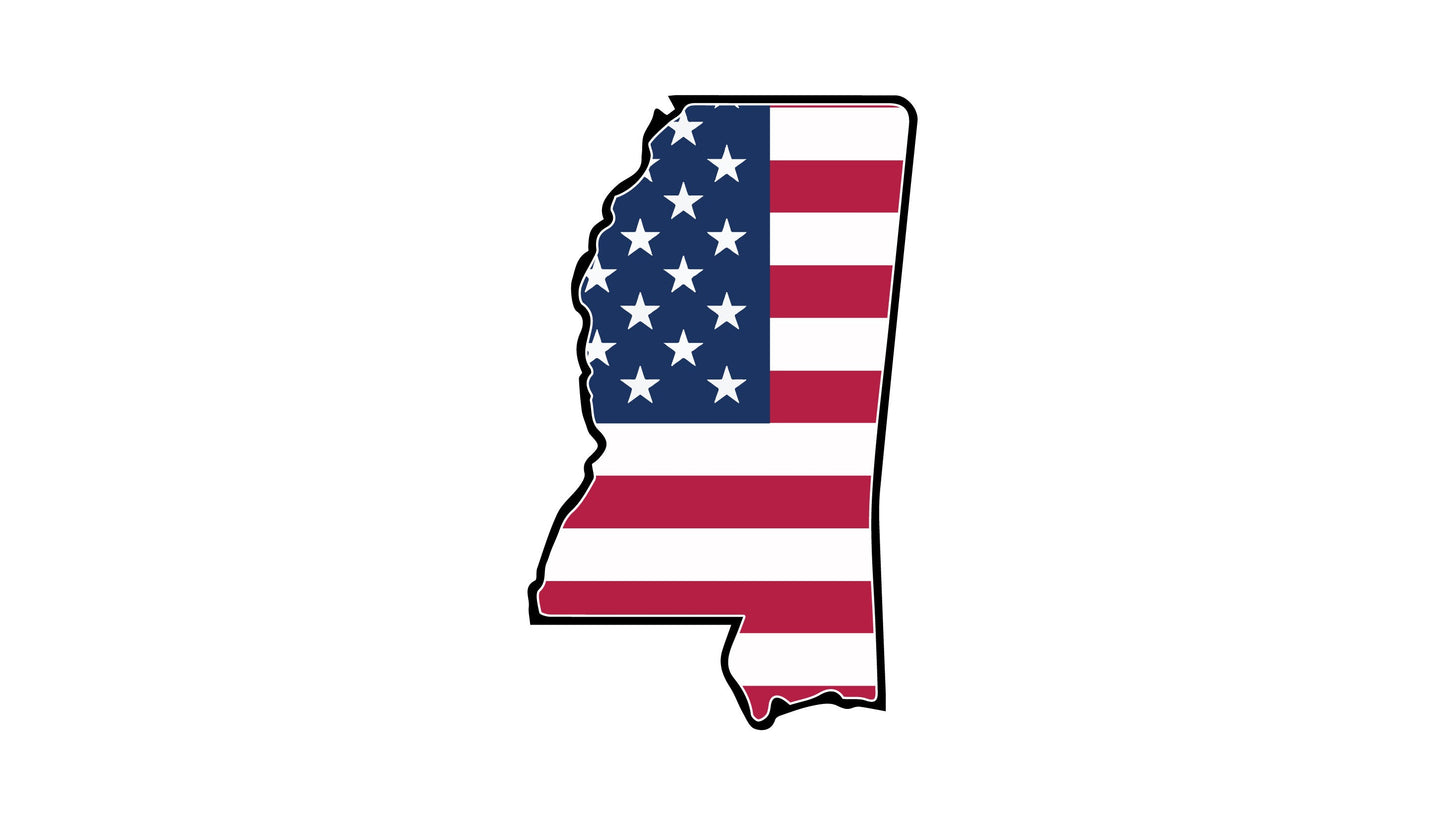 a map of the state of indiana with the american flag