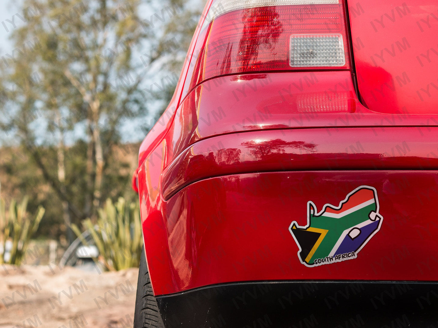 South Africa Map Flag Sticker Decal / Republic of South Africa / RSA / Pretoria / Cape Town / Bloemfontein / Johannesburg