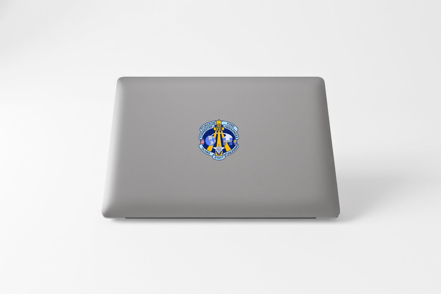 a laptop with a picture of a man on it