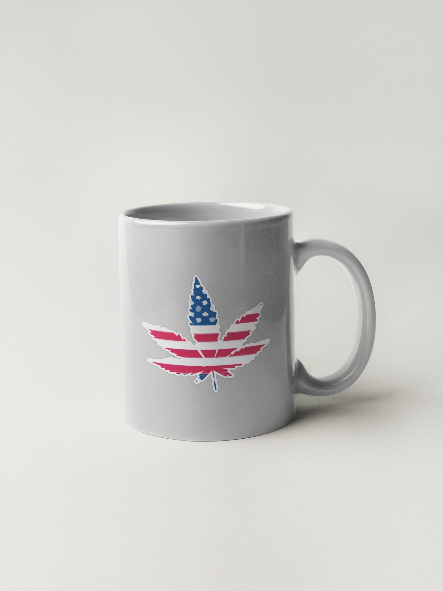 Cannabis Mota Leaves Sticker Decal American Flag Pot Legalization Recreational Legal Marijuana Weed