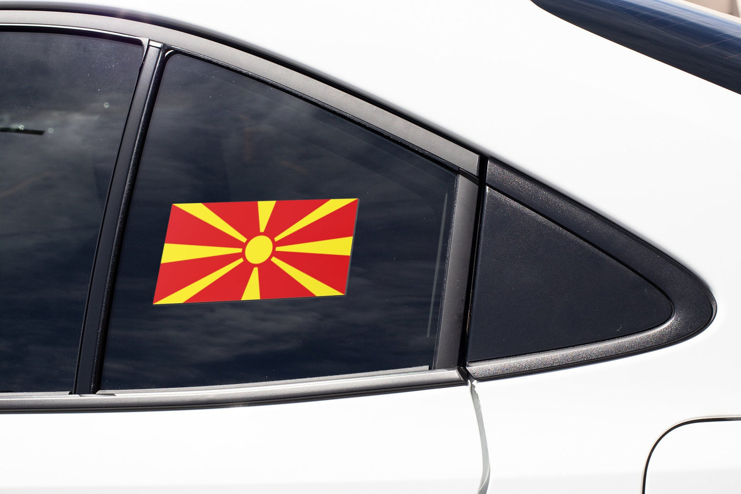 North Macedonia Flag Sticker Decal